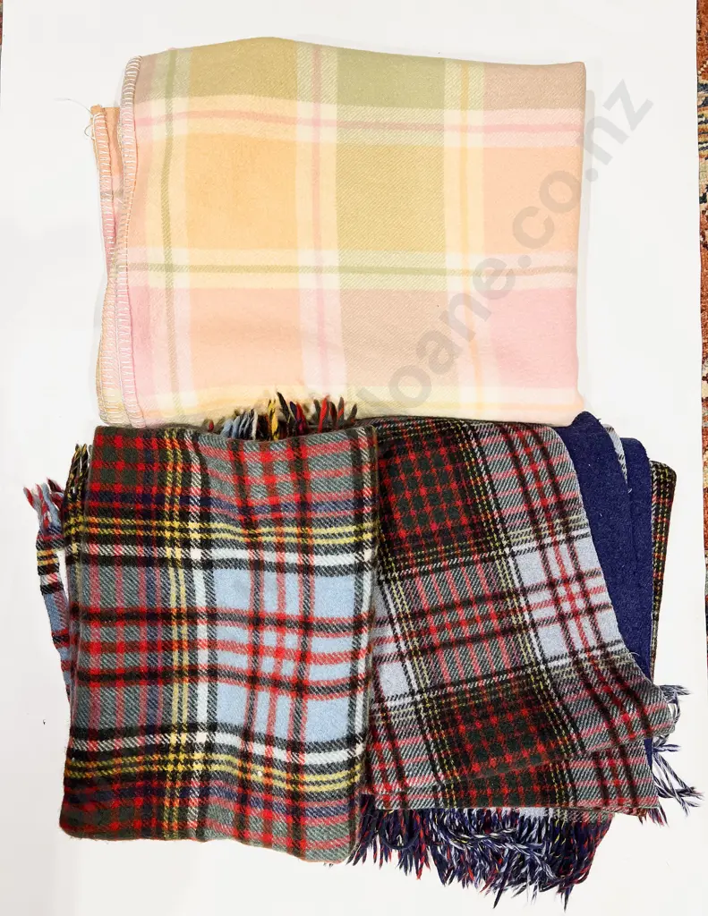 Two NZ Woollen Travel Blanket together with NZ Woollen Blanket Image 1++
