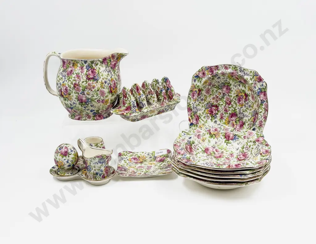 Royal Winton "Summertime Pattern" AOF Tea China Image 1++