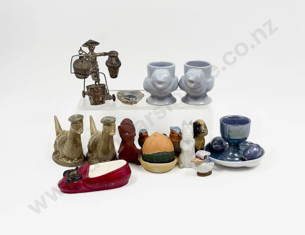 Box Qty of Assorted Novelty Salt & Peppers etc Image 1++