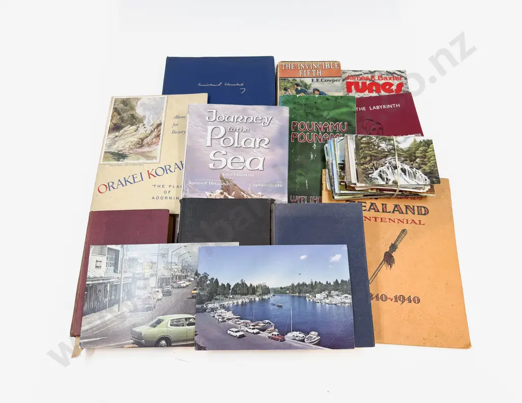 Qty of Assorted Books & Vintage Postcards Image 1++