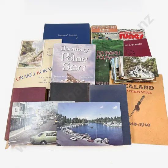 Qty of Assorted Books & Vintage Postcards