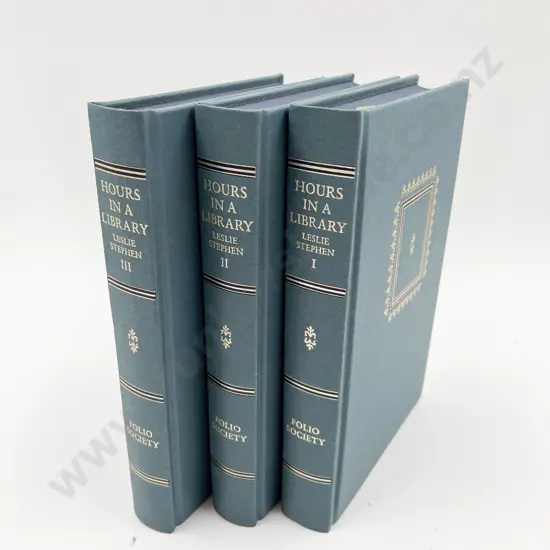 Folio Society "Hours in a Library" Lesley Stephen (Volume One to Three)