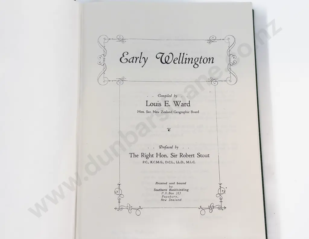 Lewis E. Ward - Early Wellington Image 1++