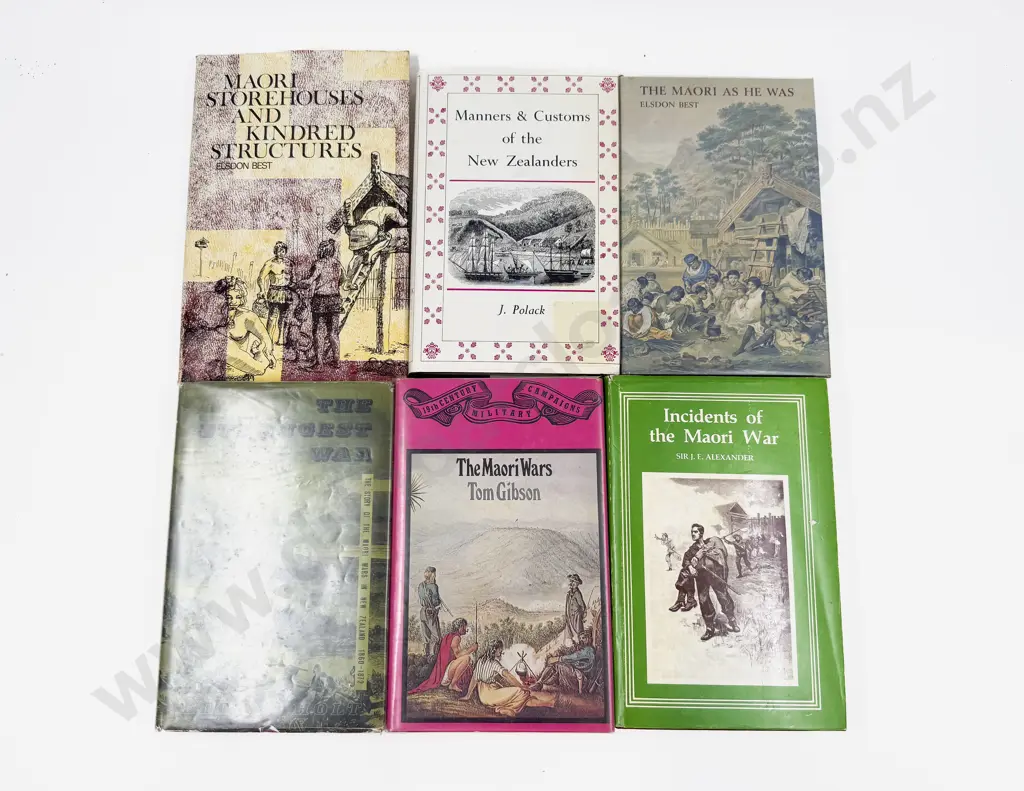 Six Assorted Maori Reference Volumes Image 1++