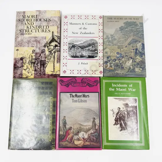 Six Assorted Maori Reference Volumes