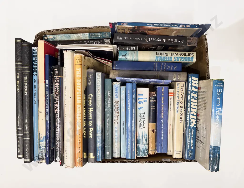 Box of Assorted Maritime Reference Books Image 1++