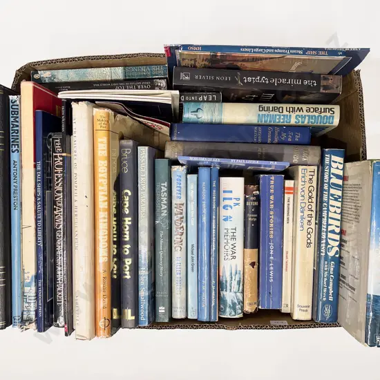 Box of Assorted Maritime Reference Books