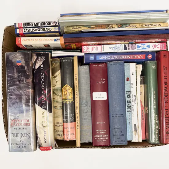 Box of Assorted Scotland Reference Books