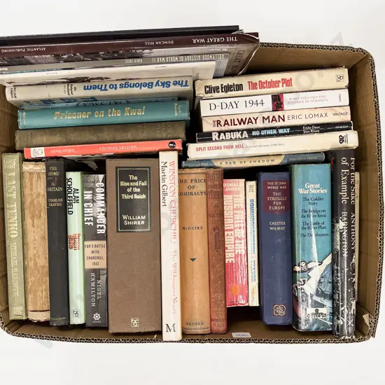 Box of Assorted War Reference Books
