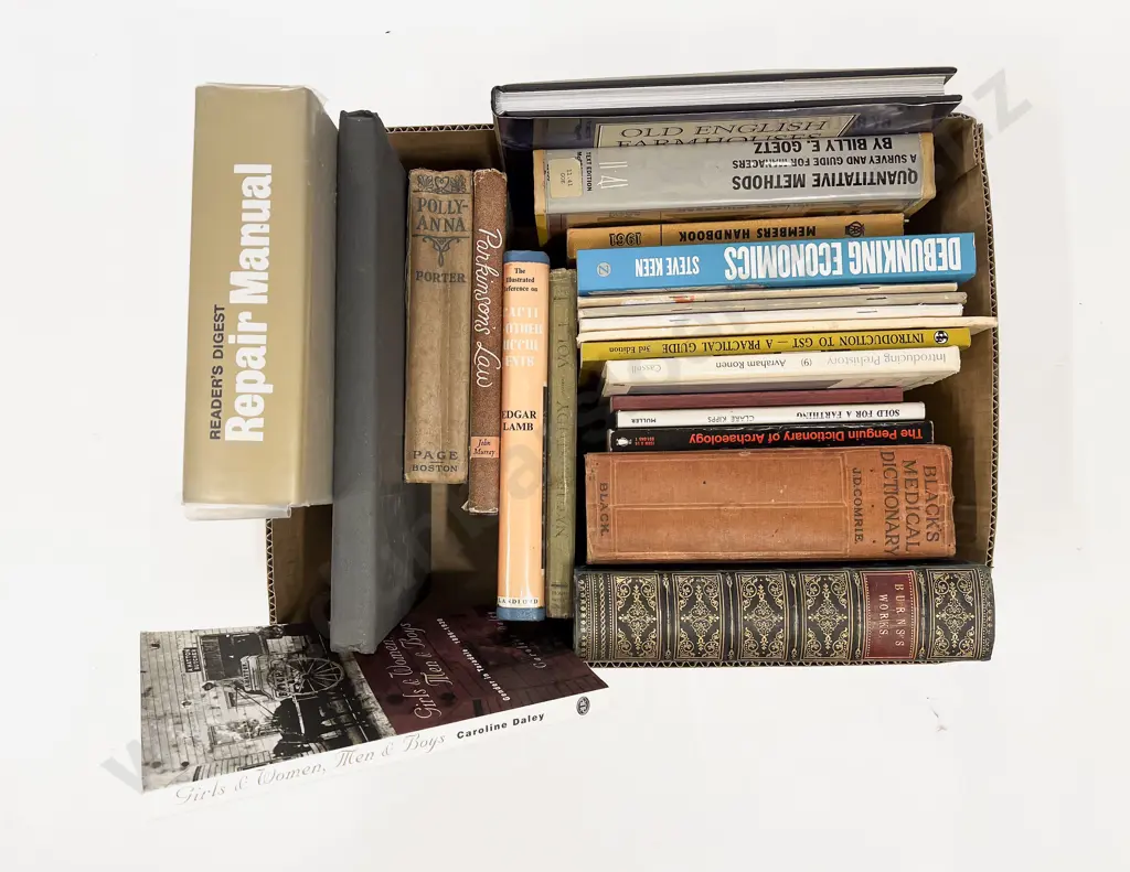 Box of Assorted Books Image 1++