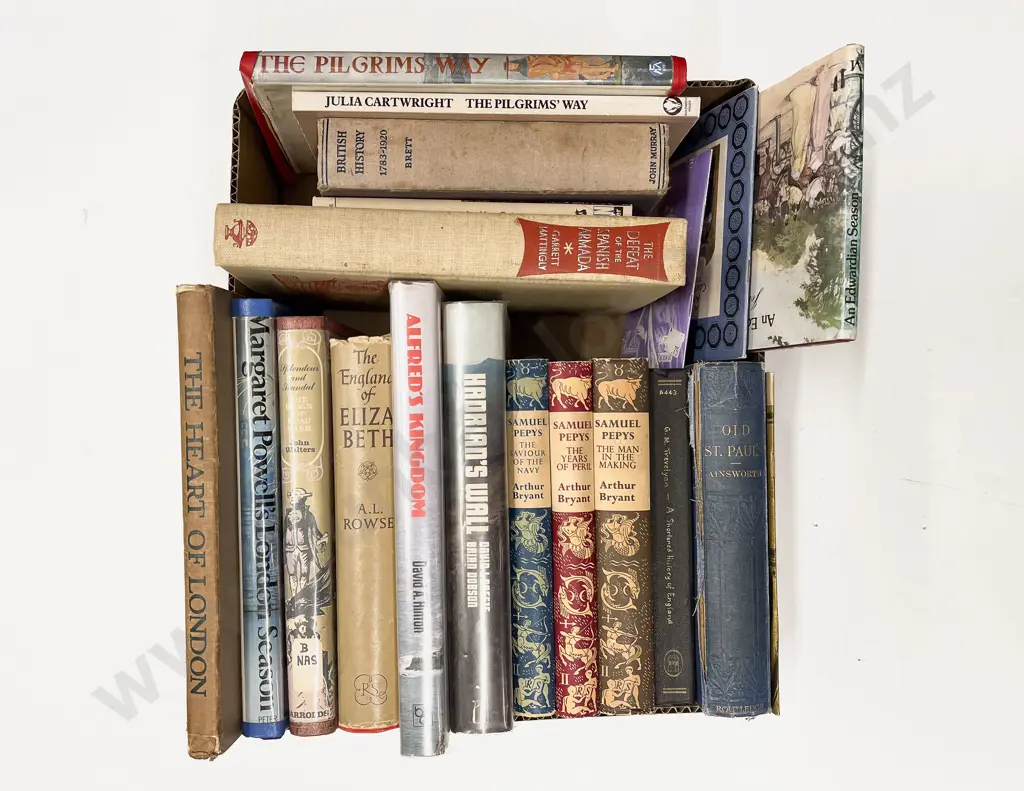 Box of Assorted British History Books Image 1++