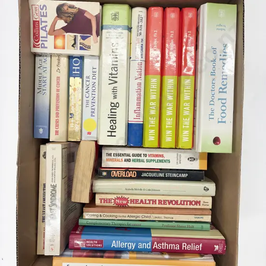 Box of Assorted Self Help & Health Related Books