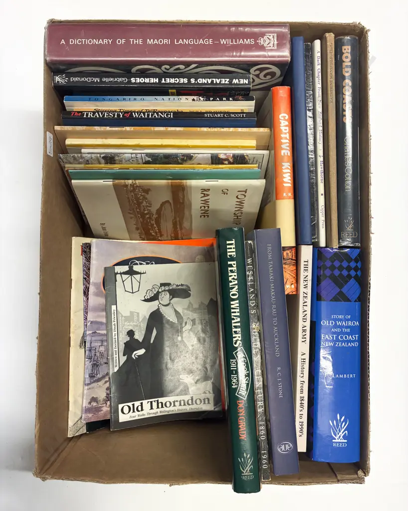 Box of Assorted NZ Reference Books Image 1++