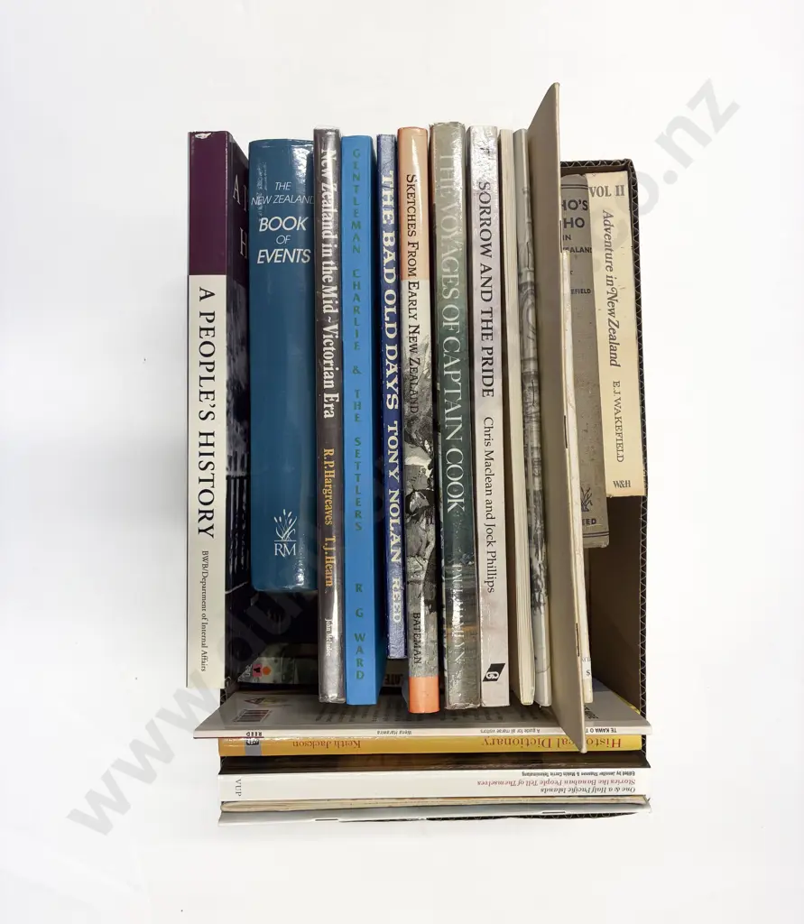 Box of Assorted Early NZ Reference Books Image 1++