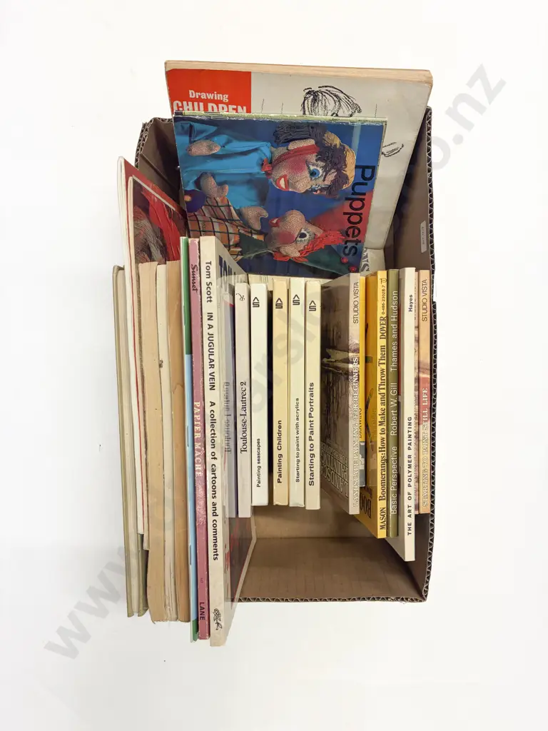 Box of Assorted Painting Reference Books Image 1++