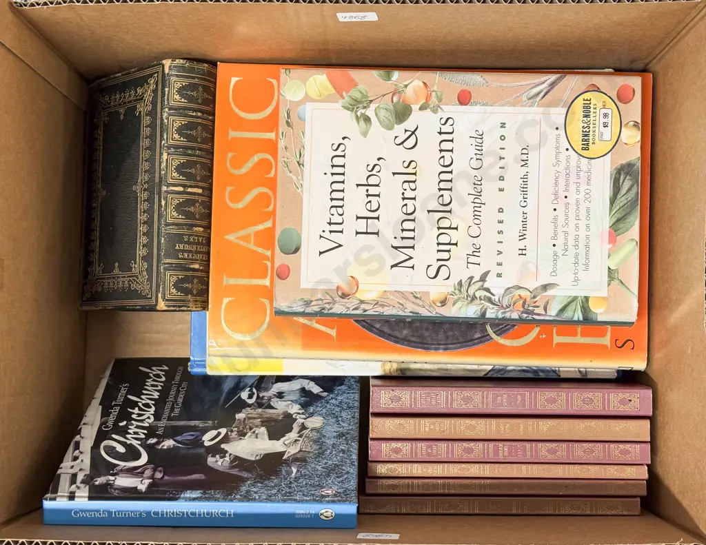 Box of Assorted Books Image 1++