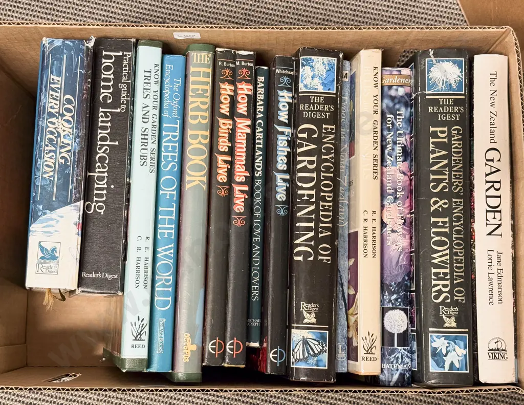 Box of Assorted Gardening Books etc Image 1++