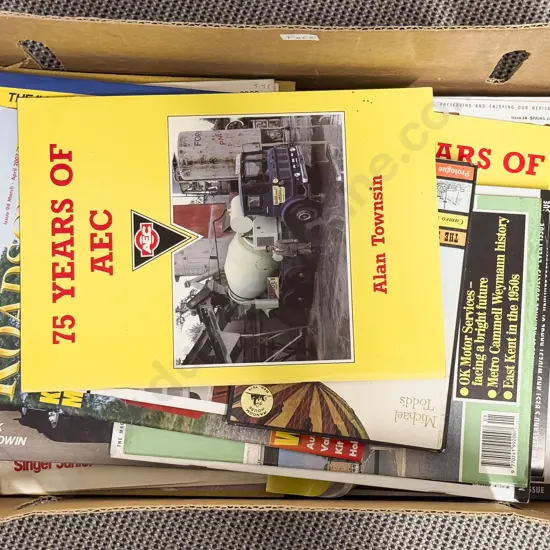 Box of Assorted Automotive Reference