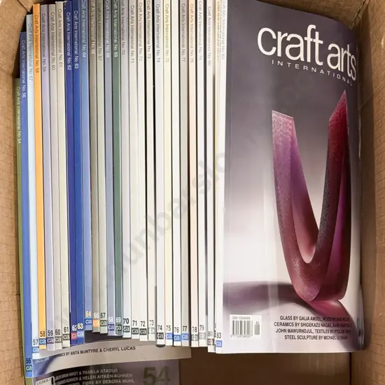 Qty of Craft Art International Catalogues