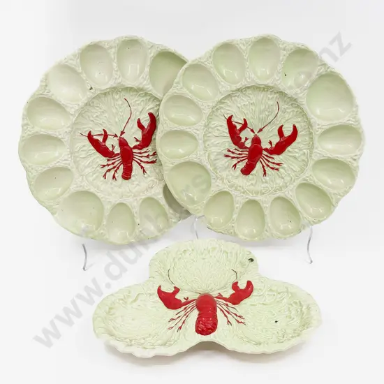 Three Pieces of Carlton Ware Lobster Pattern Serving Ware
