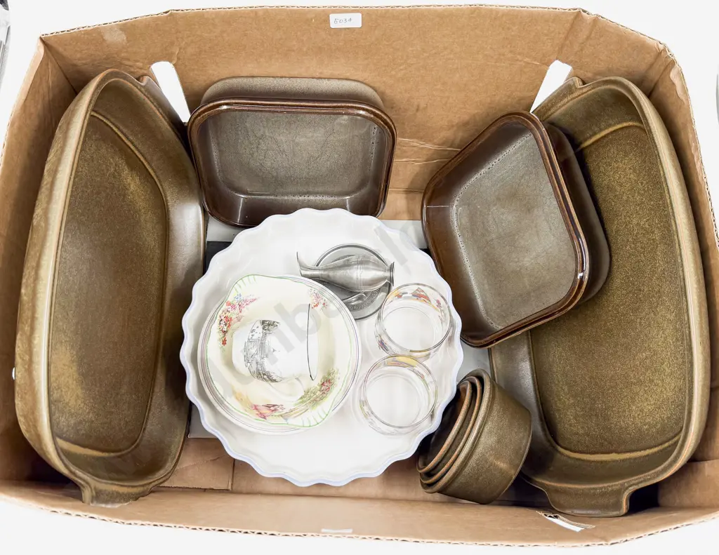Box Qty of Assorted Temuka Oven Dishes etc Image 1++
