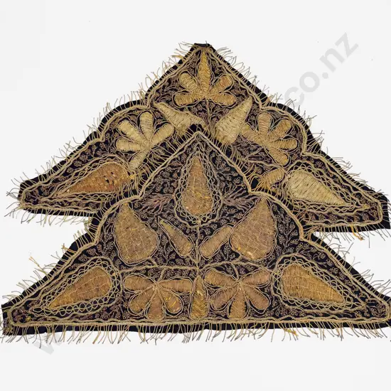 Three Victorian Bullion Cloth Inserts