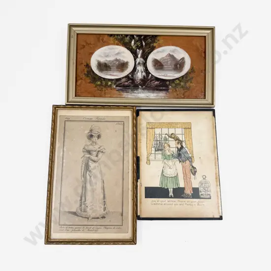 Robert Coghill Oil on Balsa Wood & Two Others