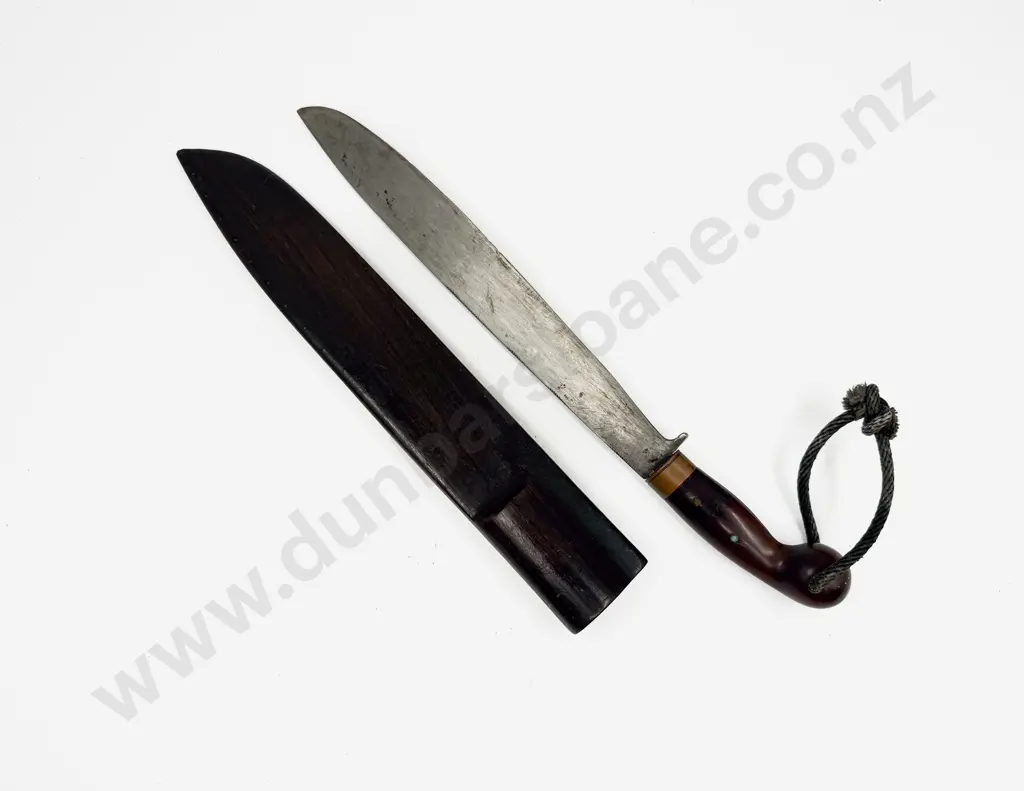 Vintage Malaysian Machete with Hardwood Sheath Image 1++