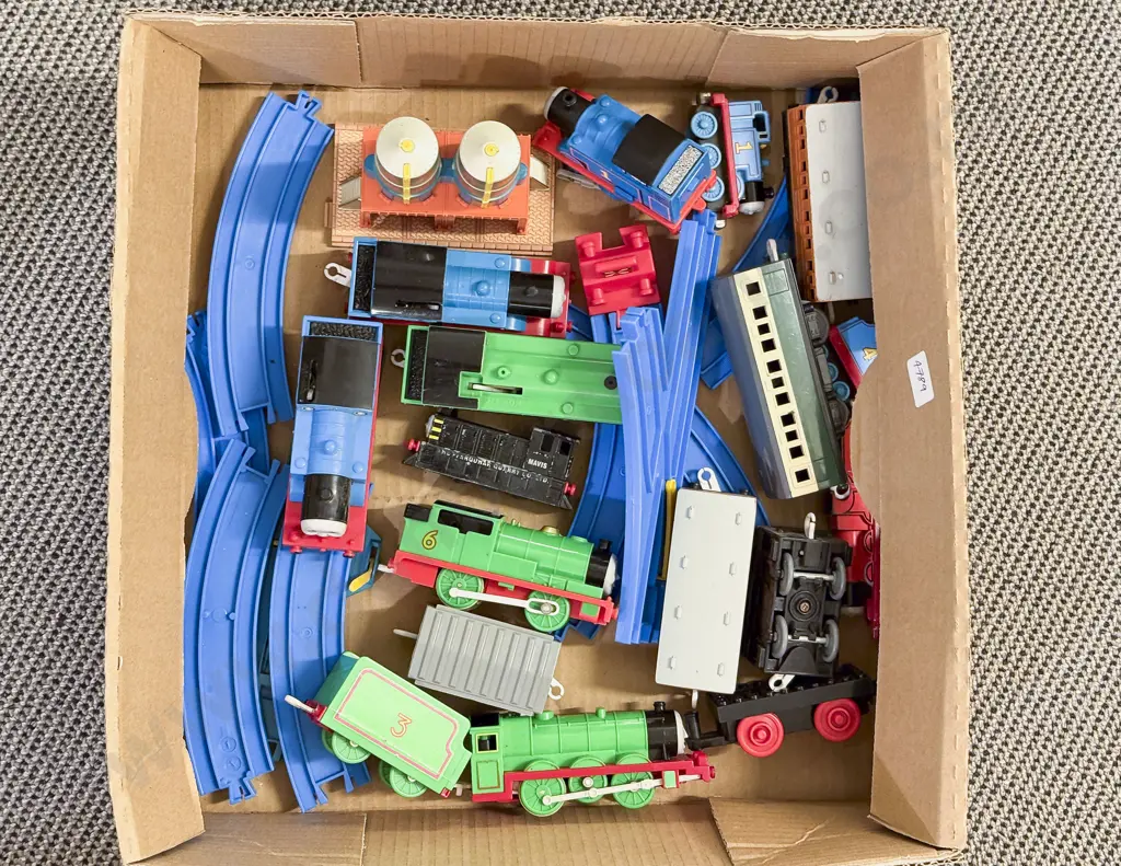 Qty of Assorted "Thomas the Tank Engine" Track and Trains Image 1++