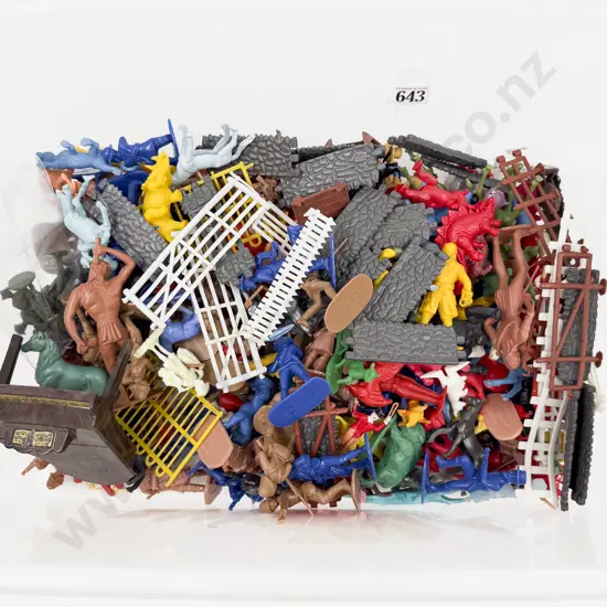 Box Qty of Assorted Vintage Plastic Toys