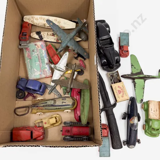 Box Qty of Assorted Vintage Model Vehicles