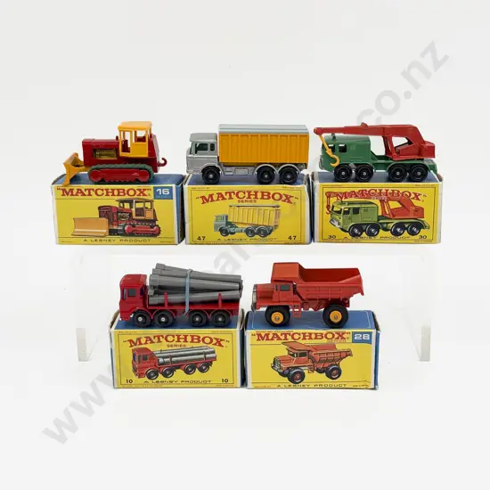 Five Vintage Boxed Matchbox Models