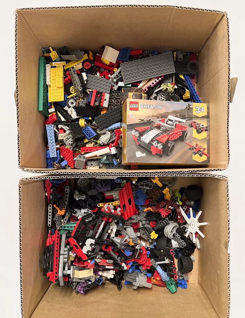 Two Boxes of Assorted Lego & Other Toys Image 1++