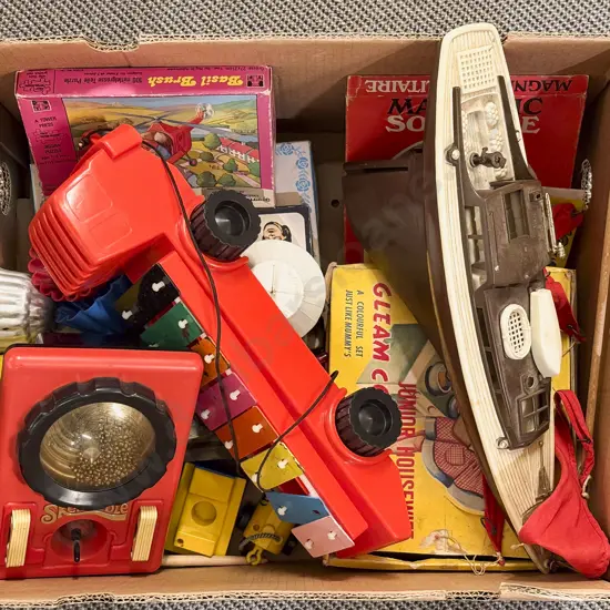 Box Qty of Assorted Vintage Toys etc