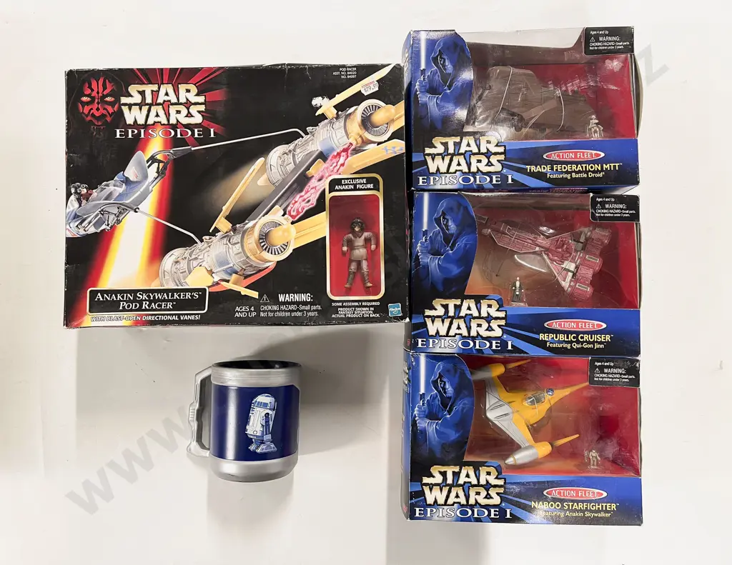 Four Assorted Boxed Star Wars Episode One Model Vehicles Image 1++