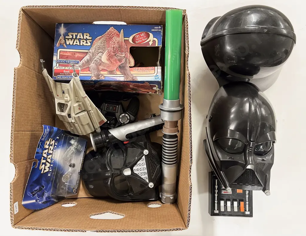 Box Qty of Mostly Star Wars Toys etc Image 1++
