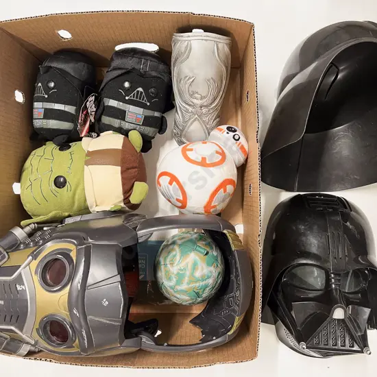 Box Qty of Assorted Star Wars & Other Toys