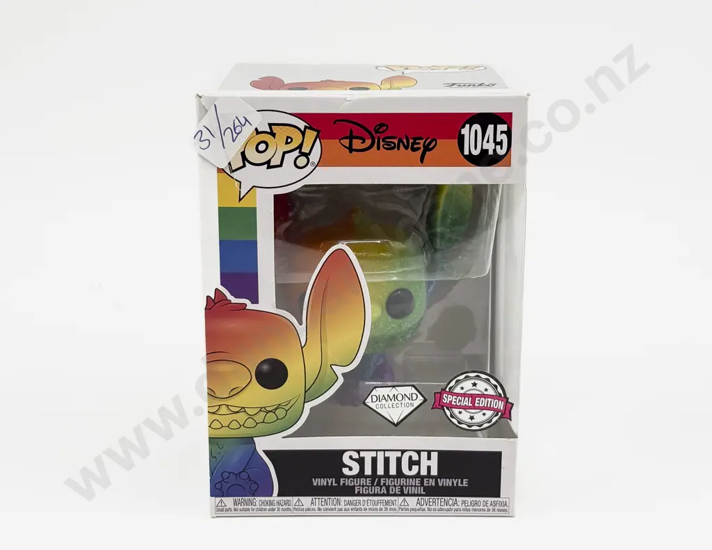 Boxed Special Edition Diamond Collection Disney POP STITCH Figure Image 1++
