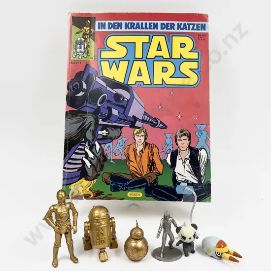 Star Wars Skywalker Saga Comm. Droid 3 Pack & Star Trek 1993 Worf Figure etc