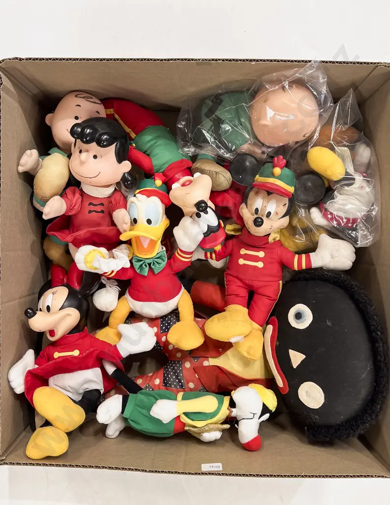 Box Qty of Assorted Disney & Other Soft Toys Image 1++