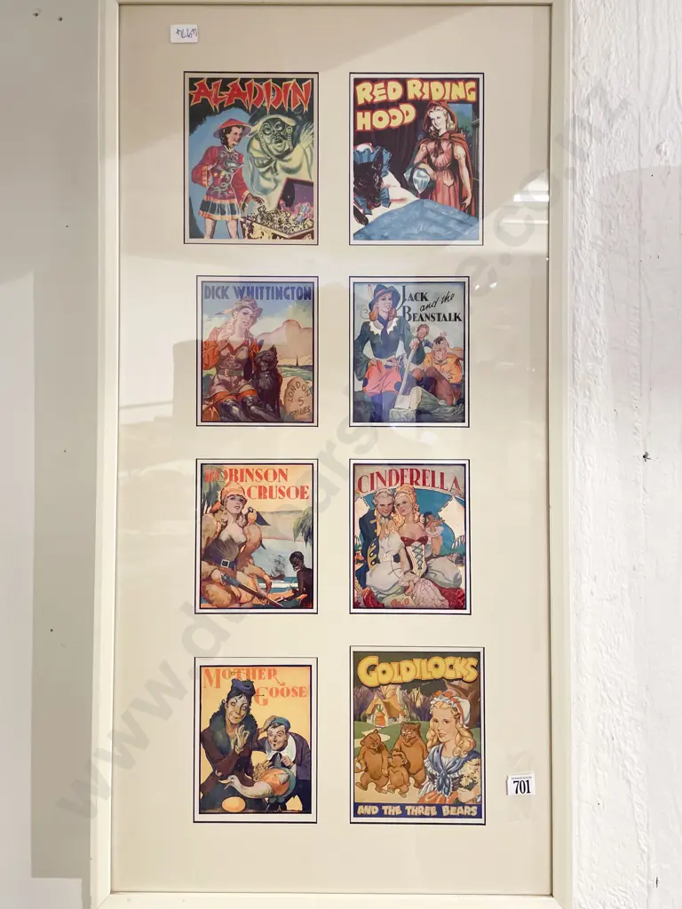 Framed Display of Assorted Nursery Book Cover Art Image 1++
