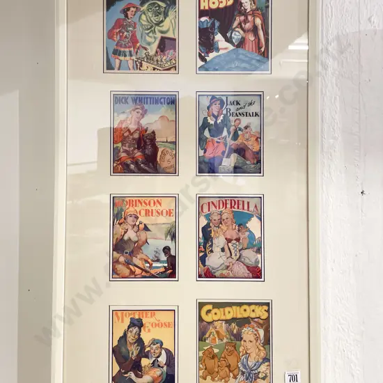 Framed Display of Assorted Nursery Book Cover Art