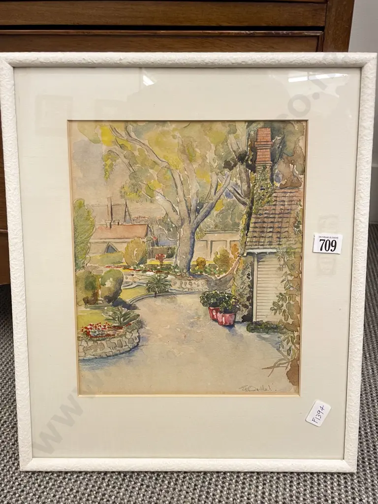 E. Bantfeel - Garden Study - Watercolour Image 1++