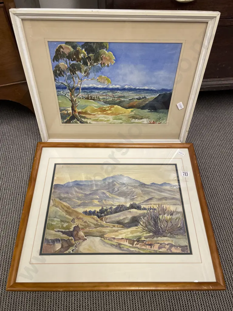 Two Framed Scenic Watercolours Image 1++