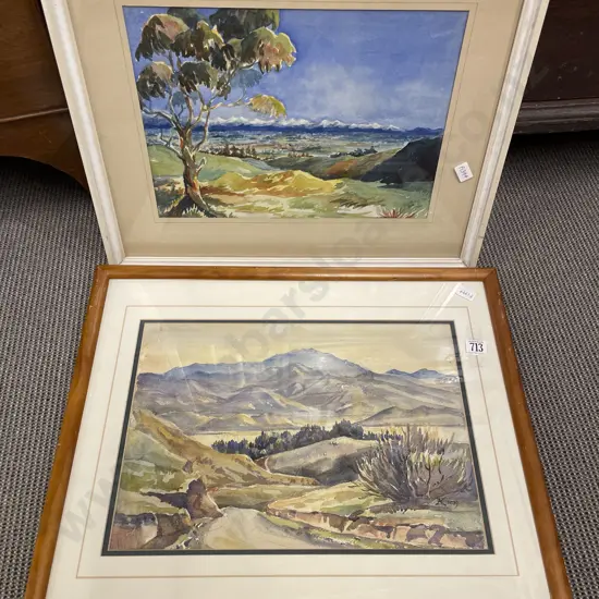 Two Framed Scenic Watercolours