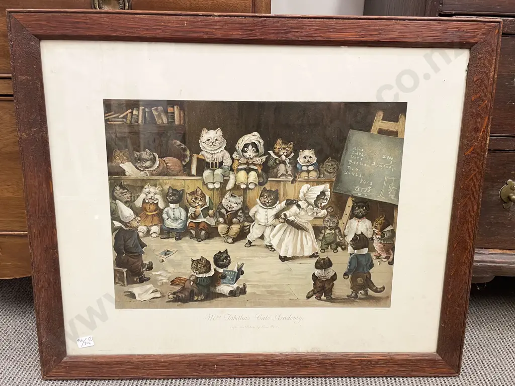 After Louis Wain - Pair Circa Early 1900's Prints Image 1++