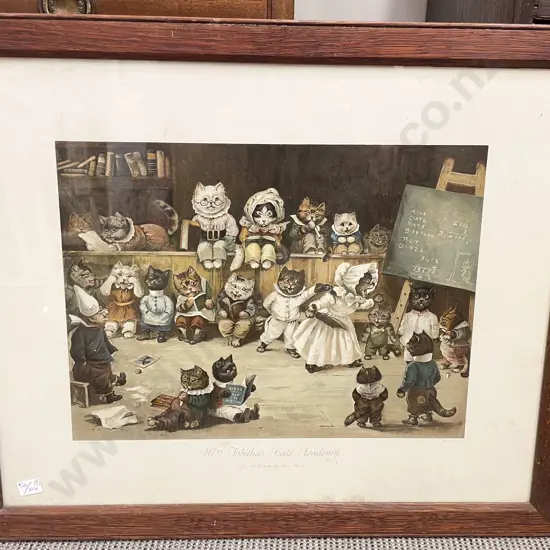 After Louis Wain - Pair Circa Early 1900's Prints