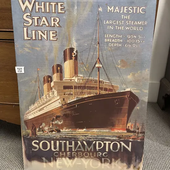 White Star Line Reproduction Poster