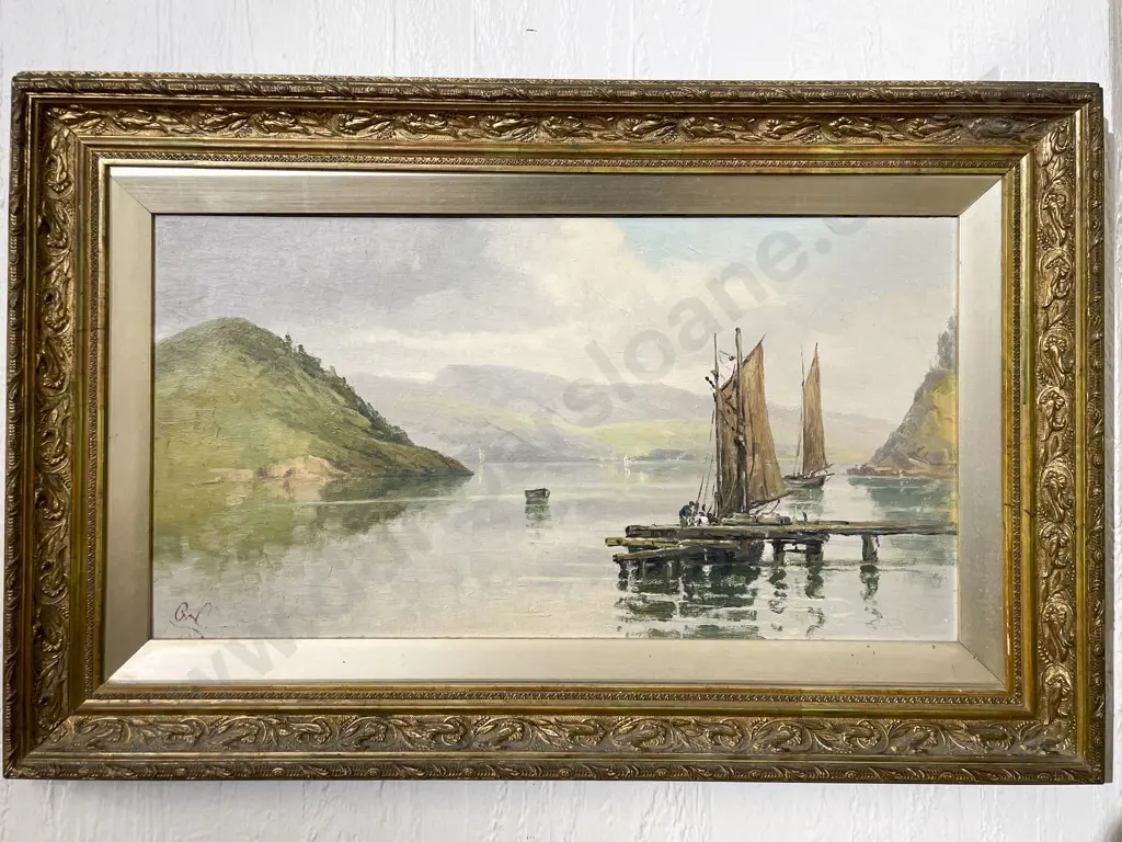 George Carrington - "Near Port Chalmers" - Oil on Board Image 1++