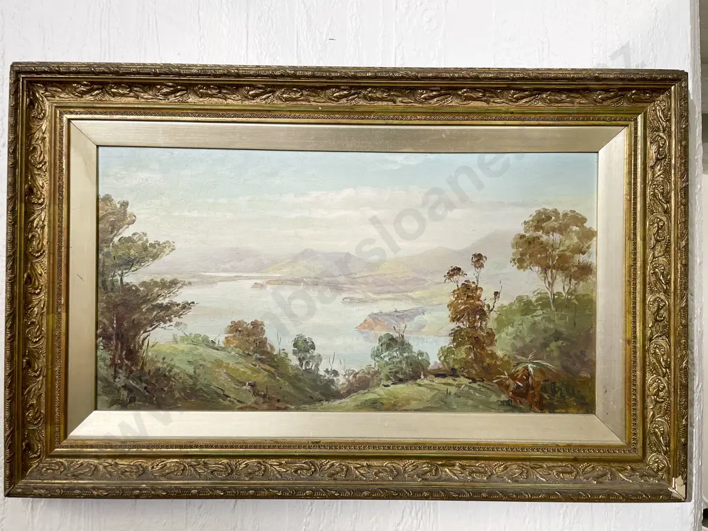 George Carrington - "View from Signal Hill" - Oil on Board Image 1++